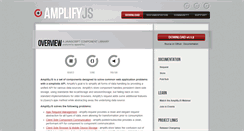 Desktop Screenshot of amplifyjs.com
