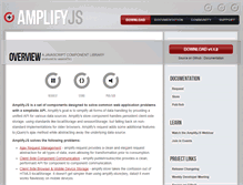 Tablet Screenshot of amplifyjs.com